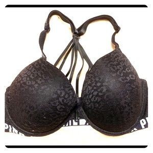 Pink Victoria’s Secret bra